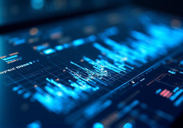 Data visualization dashboard with predictive trends