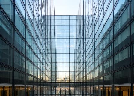 Modern workspace in London city district